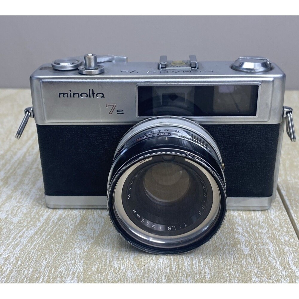 Minolta Hi-Matic 7s Camera w/Milnolta Leather Case & Seiko Lens - UNTESTED AS/IS - Picture 12 of 16